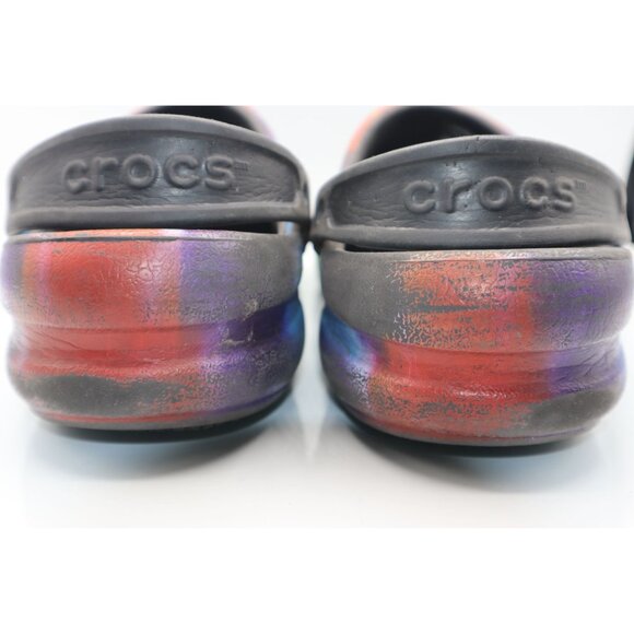 Tie-Dye Crocs Classic Clogs Womens Size W11 M9 Rainbow Colors  Casual Shoes - Picture 3 of 8